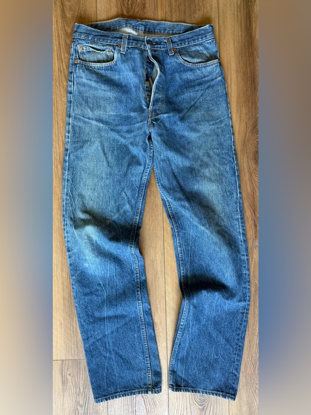 Vintage 80s Levi's 501 -0115 Button Fly Made In USA 34x34